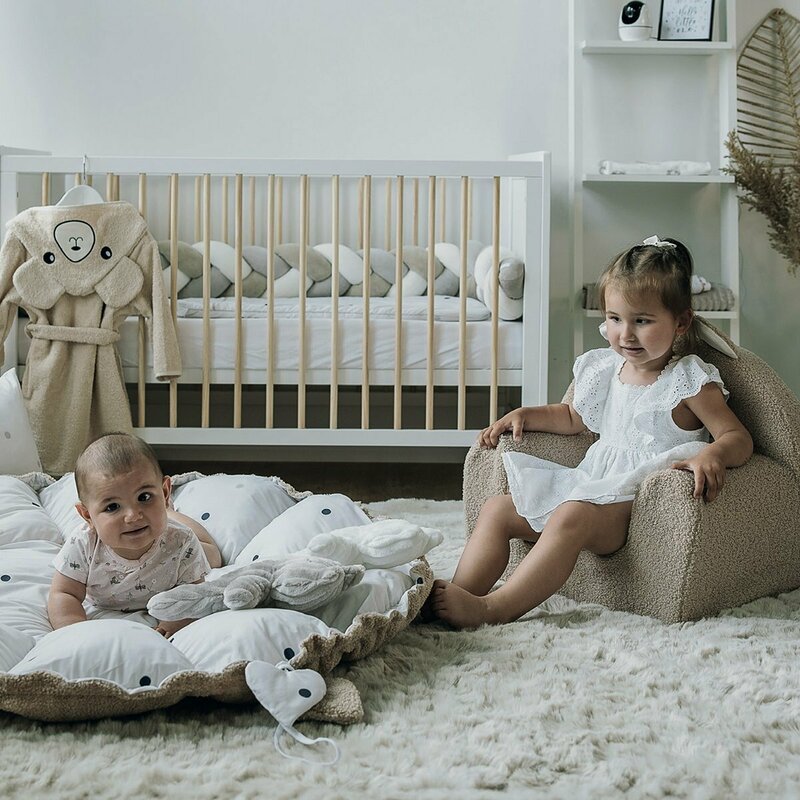 Fotoliu din burete, Bubaba, Cozy Teddy, Pentru copii, 9 luni-5 ani, Brown