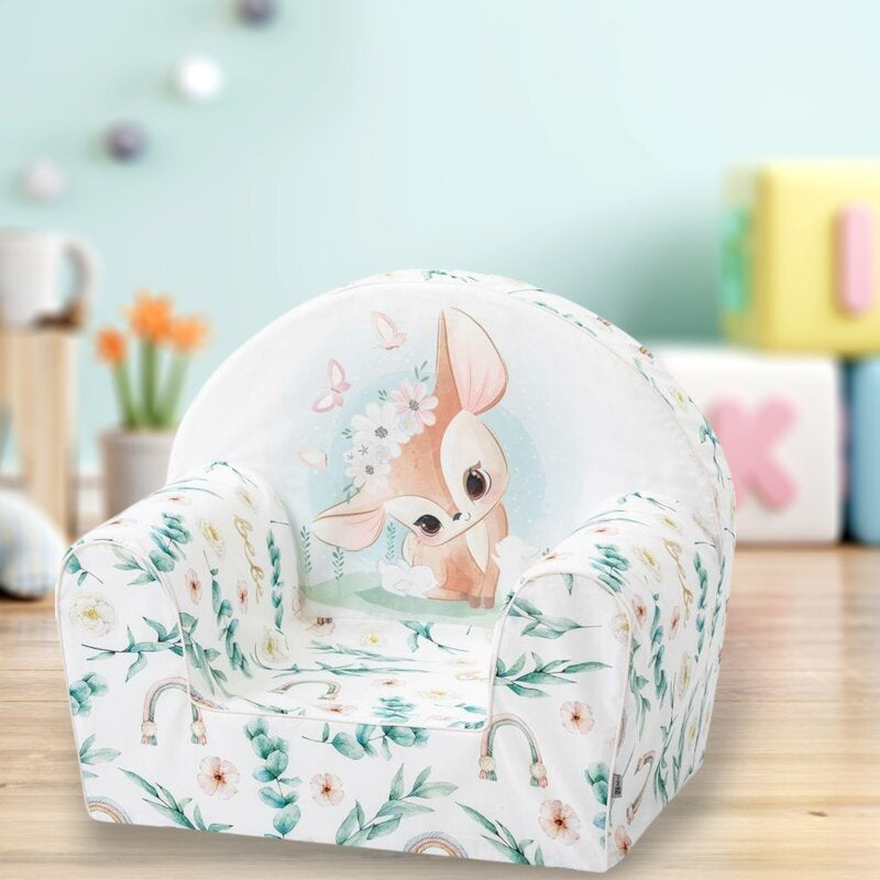Fotoliu din burete, Bubaba, Pentru copii Green Magic, 9 luni - 5 ani, Cu Husa detasabila