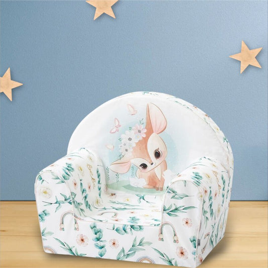 Fotoliu din burete, Bubaba, Pentru copii Green Magic, 9 luni - 5 ani, Cu Husa detasabila