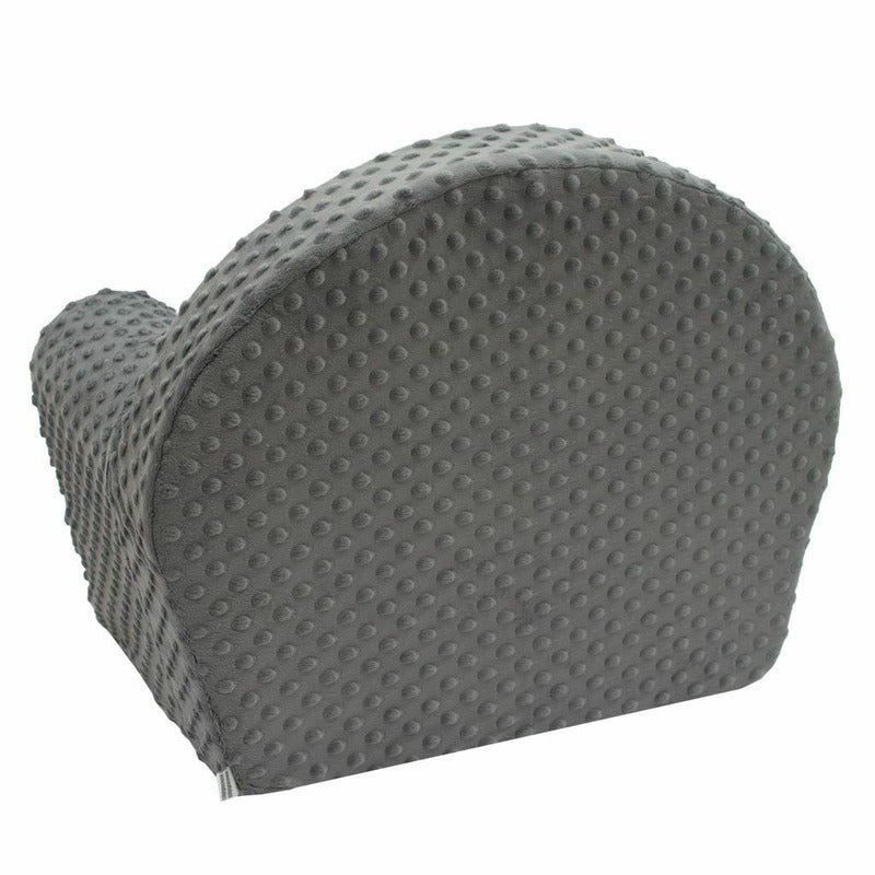 Fotoliu din burete, New Baby, Cute Family, Pentru copii, Din tesatura minky, 9 luni - 5 ani, Cu Husa detasabila, Gray