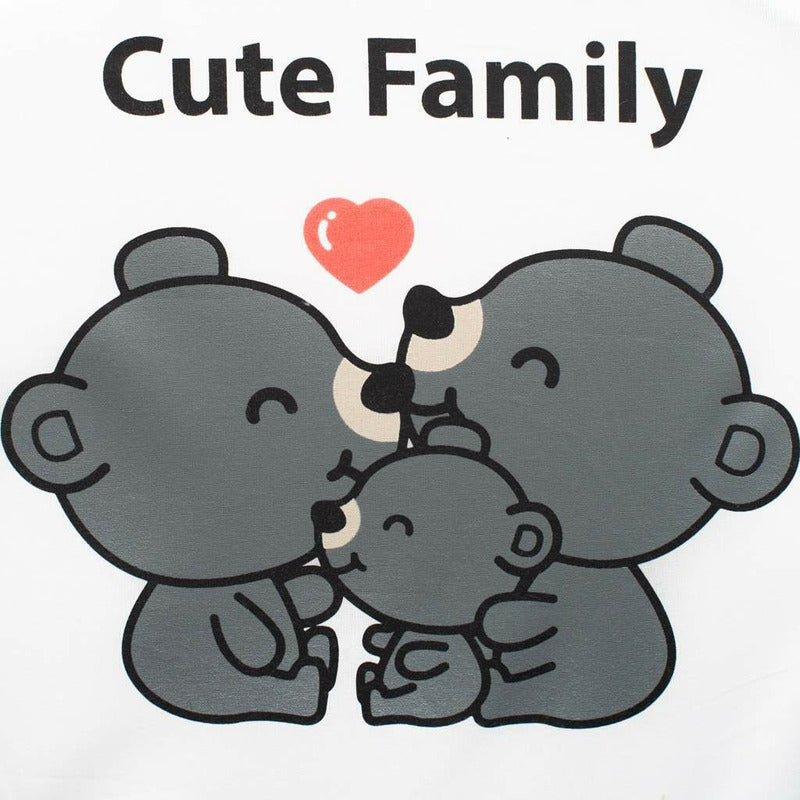 Fotoliu New Baby Cute Family, 42x53 cm, Gri – imprimeul cu familia de koala