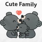 Fotoliu New Baby Cute Family, 42x53 cm, Gri – imprimeul cu familia de koala