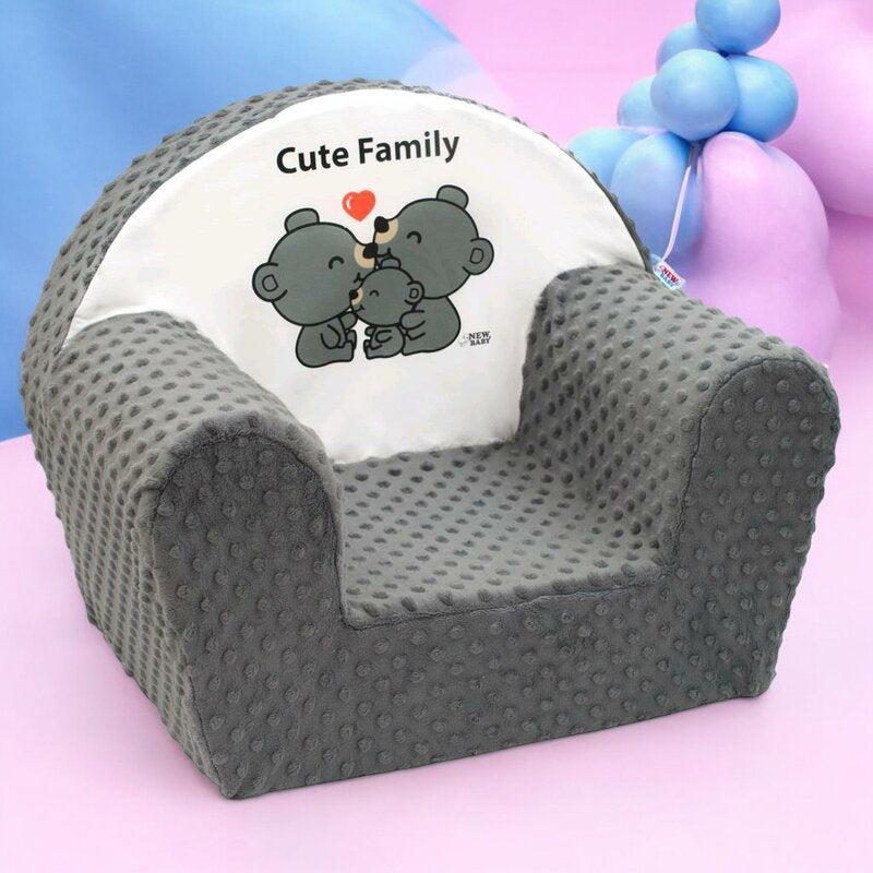 Fotoliu New Baby Cute Family, 42x53 cm, Gri – fotoliul într-un decor colorat
