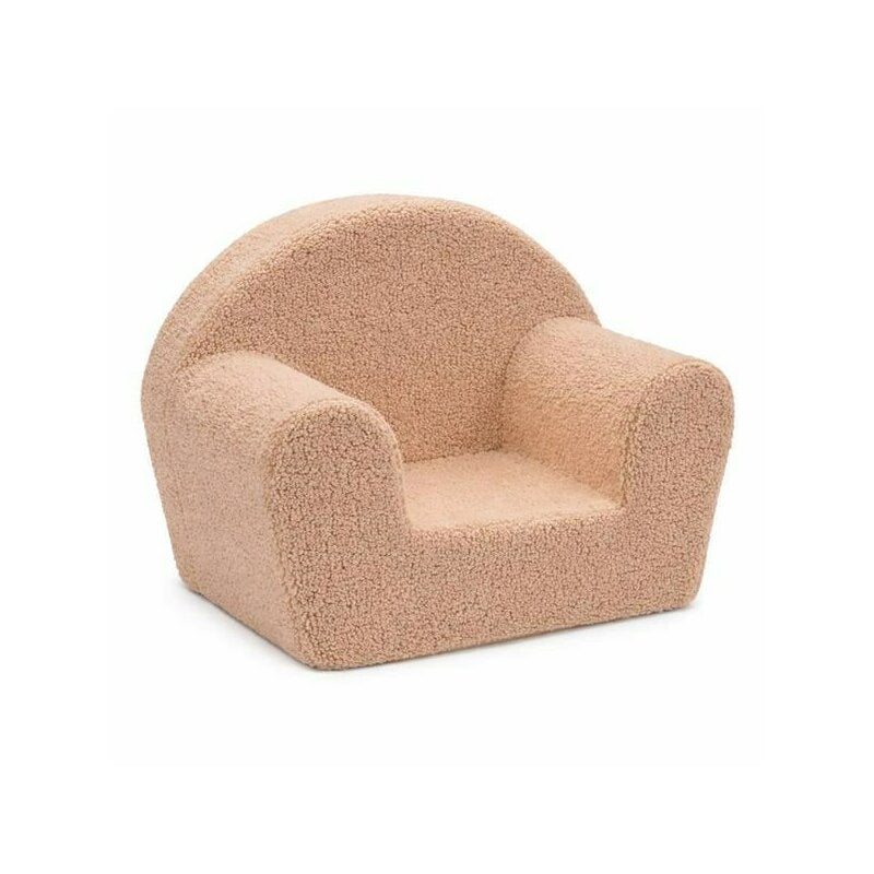 Fotoliu din burete, New Baby, Pentru copii, 42x53, Din spuma, Cu husa detasabila, Teddy Beige