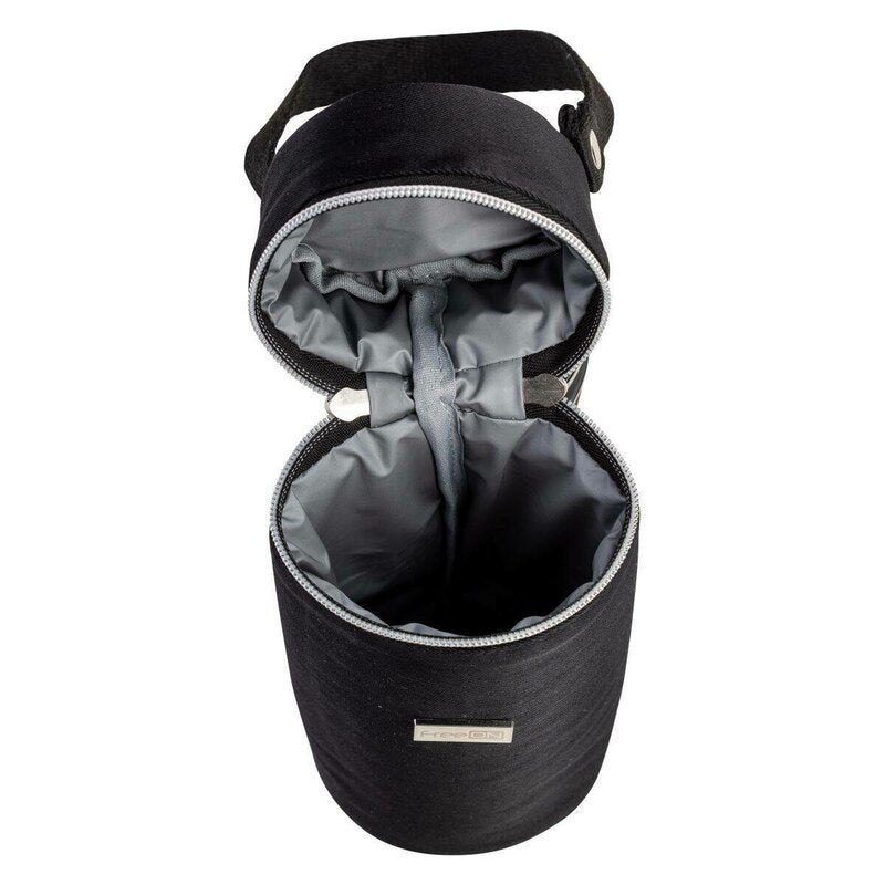 Geanta biberon, FreeON, Single Style, Pentru 1 biberon, Mentine continutul atat cald, cat si rece, Black