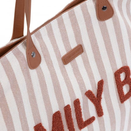 Geanta Childhome Family Bag Nude Alb