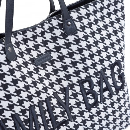 Geanta Childhome Family Bag Pied de Poule Negru
