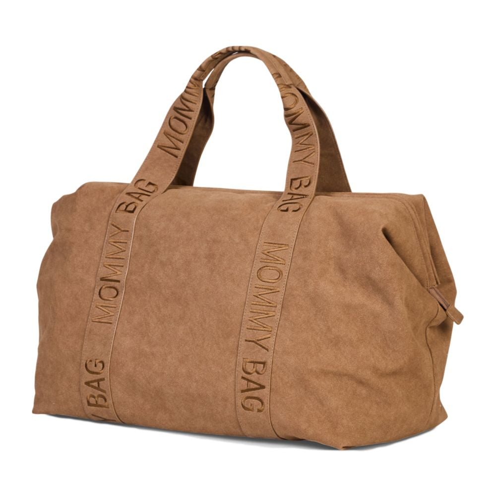 Geanta Maternitate Childhome Mommy Bag Signature Prestige Hazlenut 58L