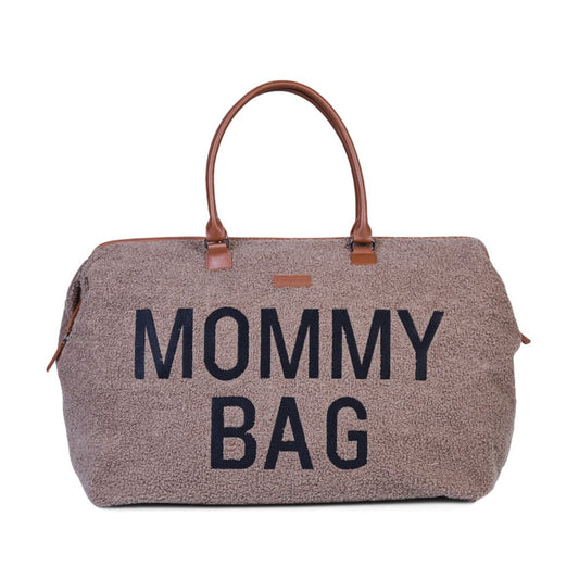 Geanta Maternitate Childhome Mommy Bag Signature Teddy Soft Brown 58L