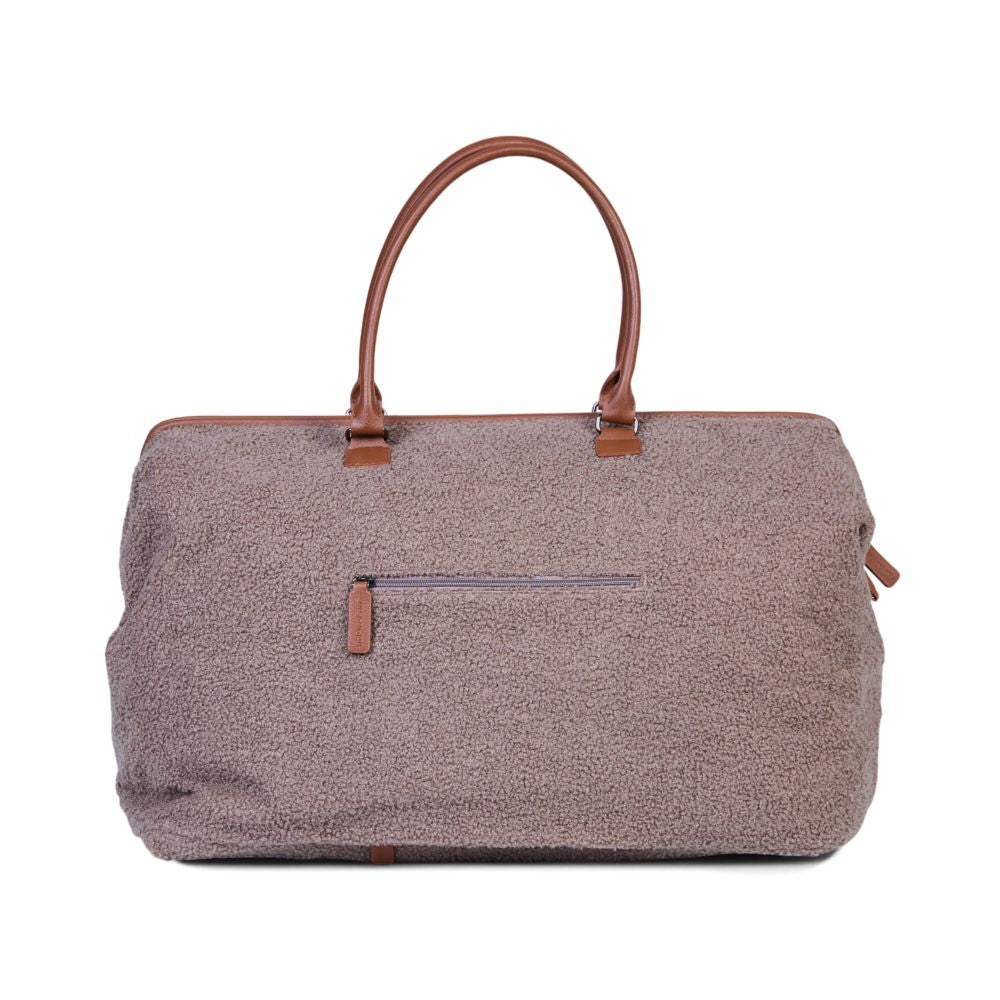 Geanta Maternitate Childhome Mommy Bag Signature Teddy Soft Brown 58L