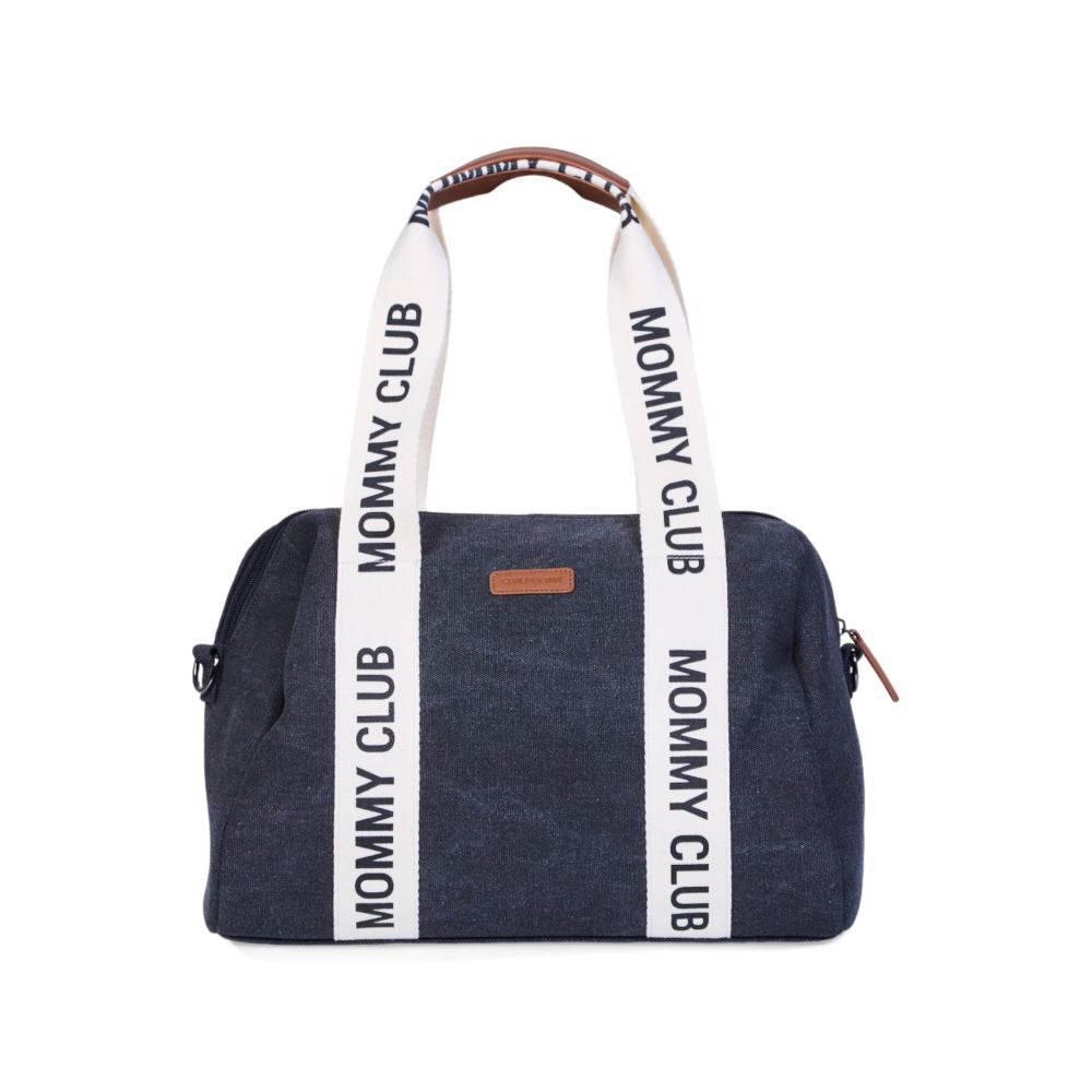 Geanta Infasat Childhome Mommy Club Canvas Black 22L cu Accesorii
