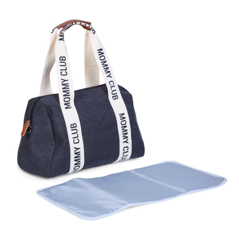 Geanta Infasat Childhome Mommy Club Canvas Black 22L cu Accesorii
