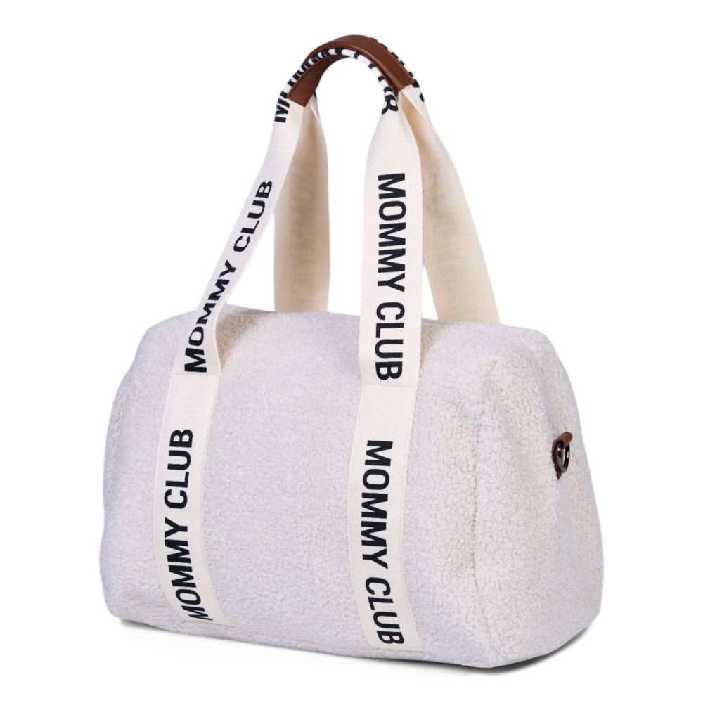 Geanta Infasat Childhome Mommy Club Signature Teddy Offwhite 22L