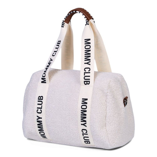 Geanta Infasat Childhome Mommy Club Signature Teddy Offwhite 22L