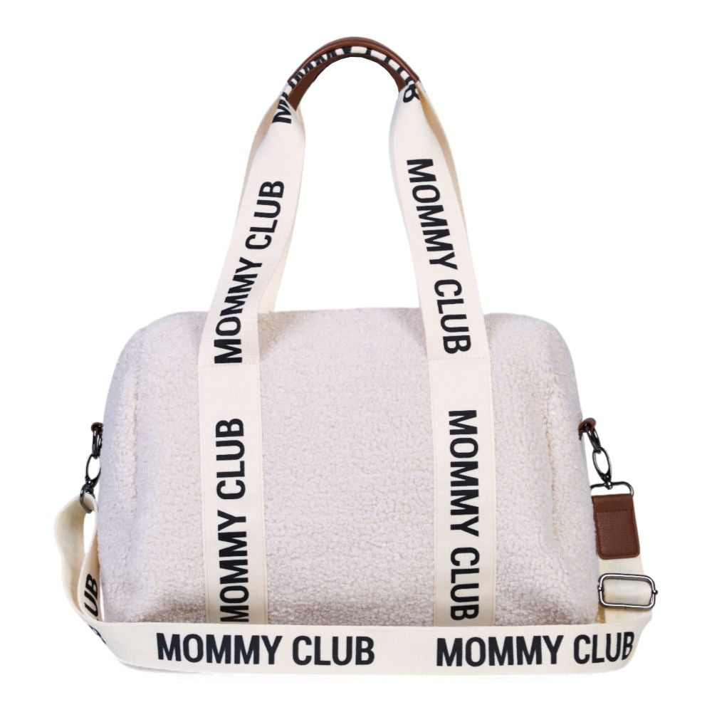 Geanta Infasat Childhome Mommy Club Signature Teddy Offwhite 22L
