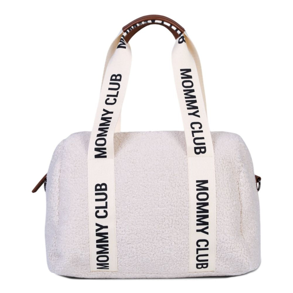 Geanta Infasat Childhome Mommy Club Signature Teddy Offwhite 22L