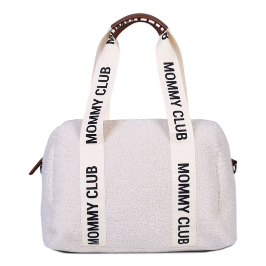 Geanta Infasat Childhome Mommy Club Signature Teddy Offwhite 22L