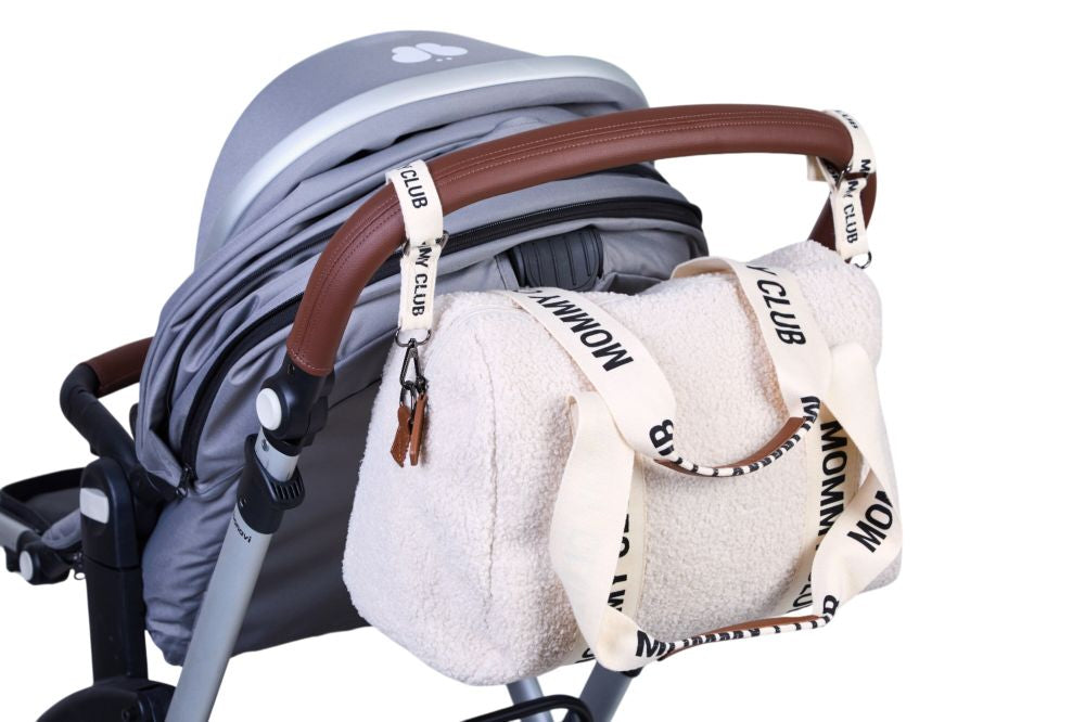 Geanta Infasat Childhome Mommy Club Signature Teddy Offwhite 22L