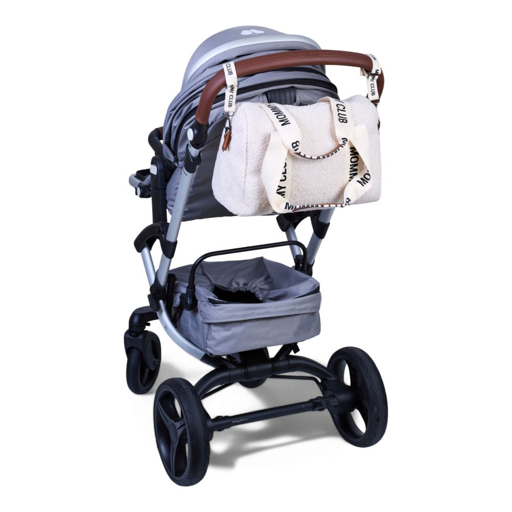 Geanta Infasat Childhome Mommy Club Signature Teddy Offwhite 22L