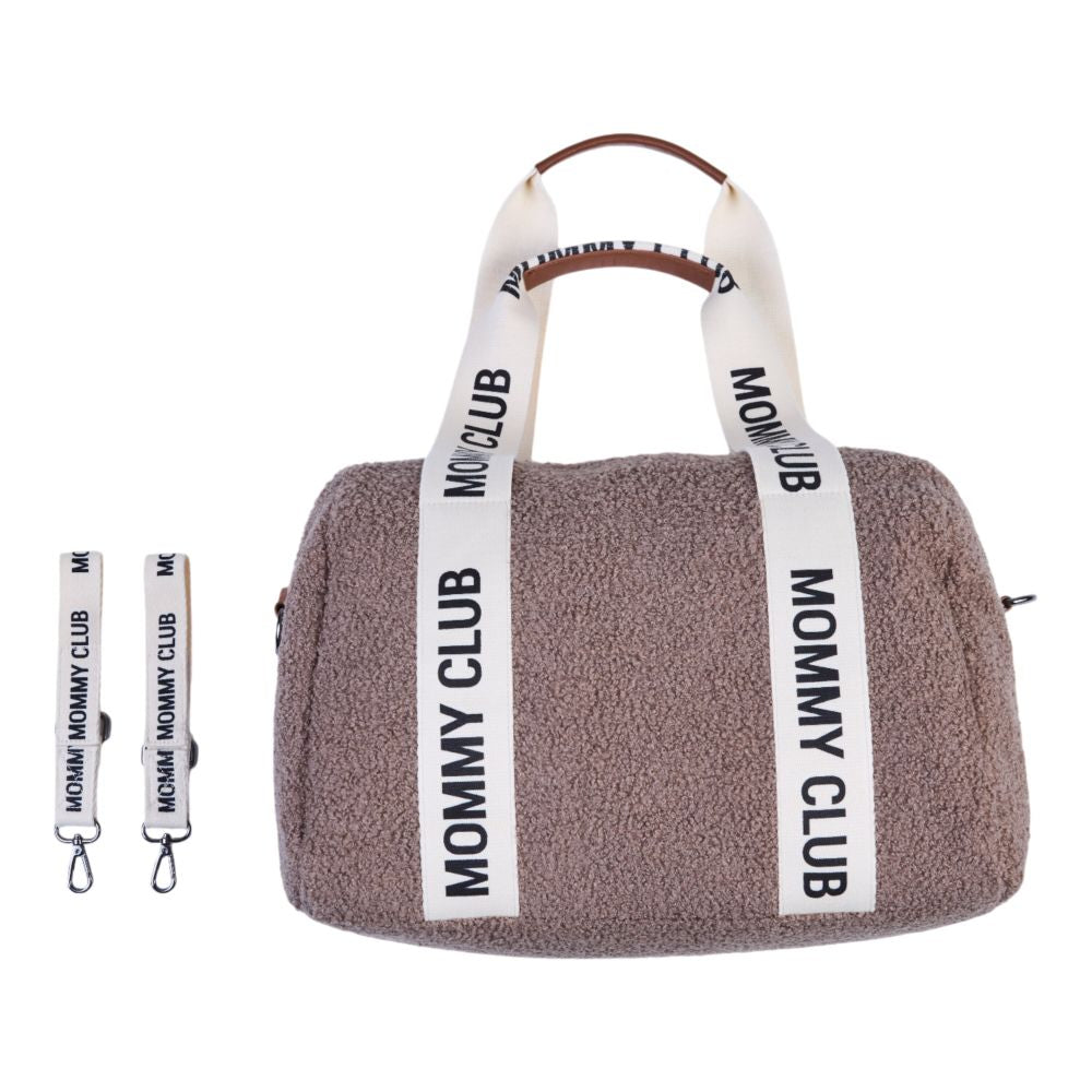 Geanta Infasat Childhome Mommy Club Signature Teddy Soft Brown 22L
