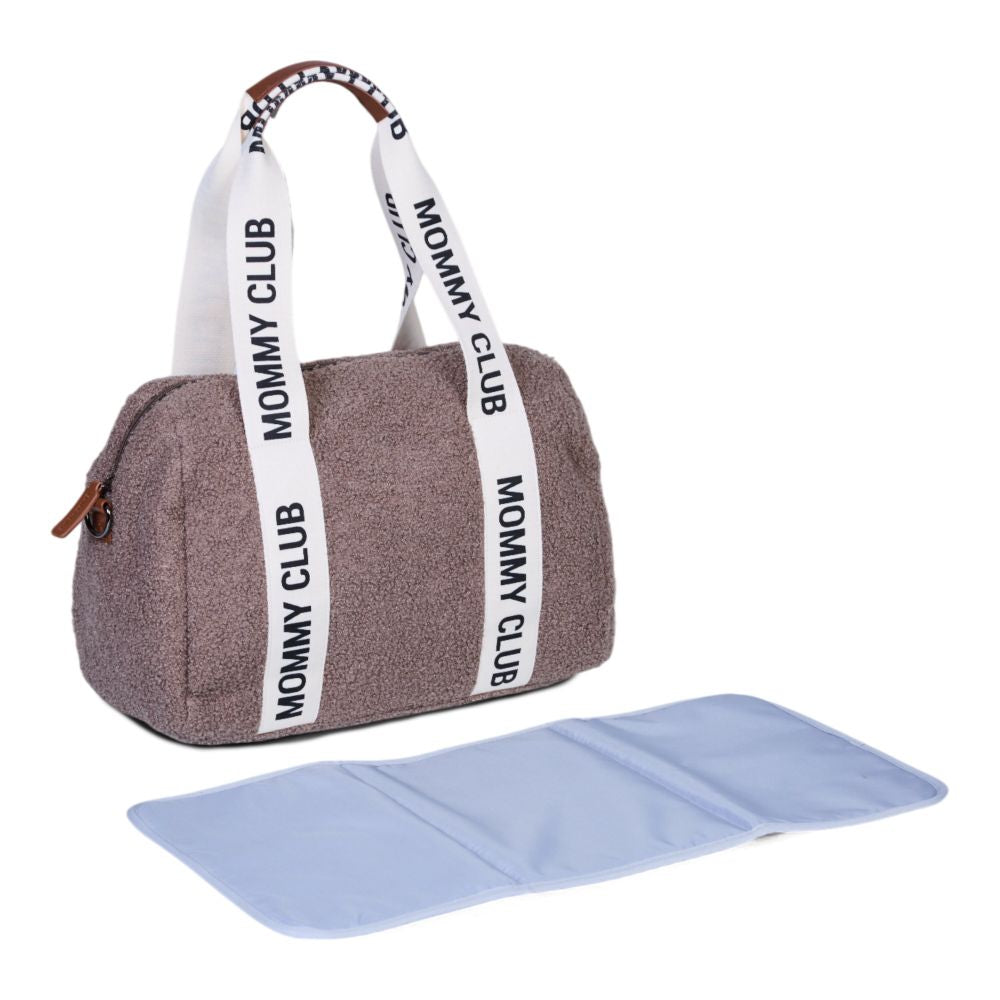 Geanta Infasat Childhome Mommy Club Signature Teddy Soft Brown 22L