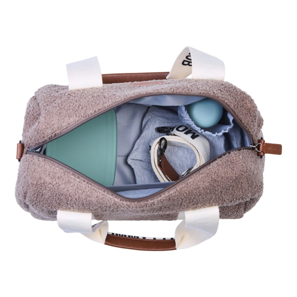 Geanta Infasat Childhome Mommy Club Signature Teddy Soft Brown 22L