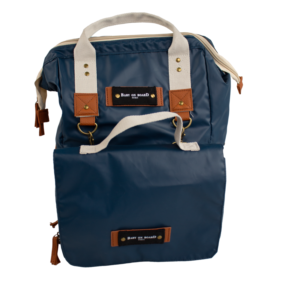 Geantă de Înfășat Baby On Board Camille Ocean - Design Premium Albastru