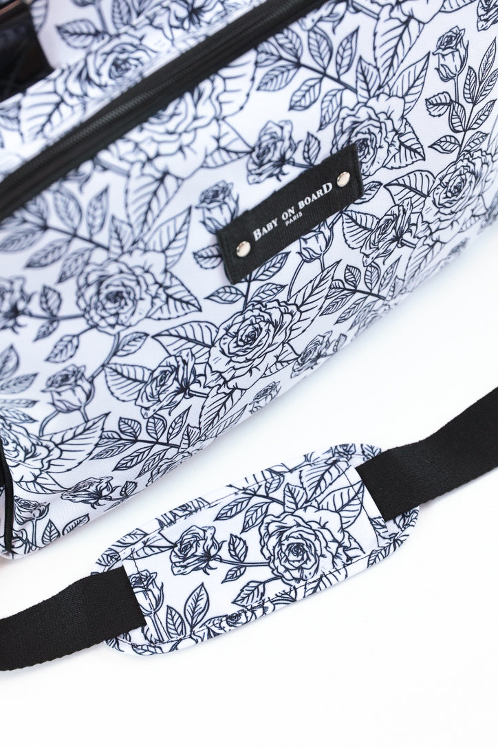 Geantă de Înfășat Baby On Board Simply Roses - Design Elegant cu Trandafiri