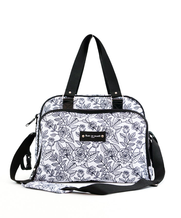 Geantă de Înfășat Baby On Board Simply Roses - Design Elegant cu Trandafiri