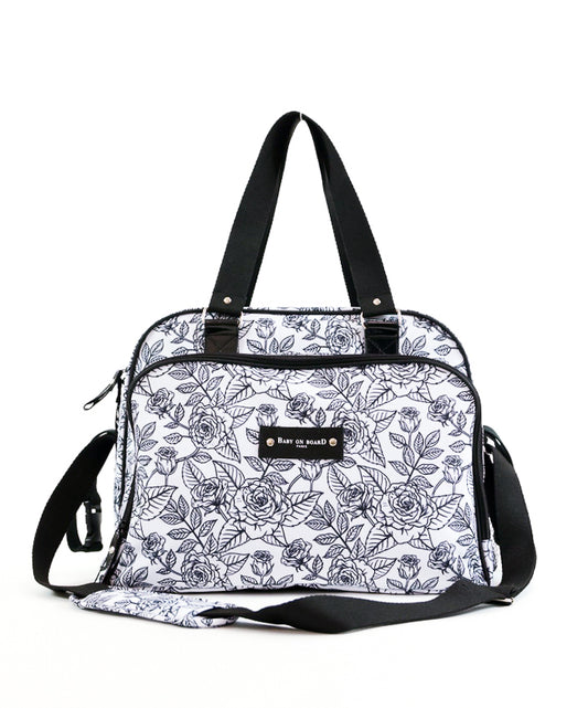 Geantă de Înfășat Baby On Board Simply Roses - Design Elegant cu Trandafiri