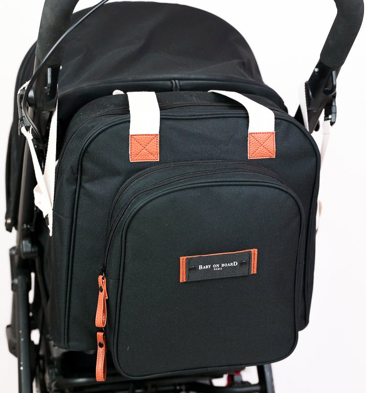 Geanta de Infasat Baby On Board - Square Duo Black
