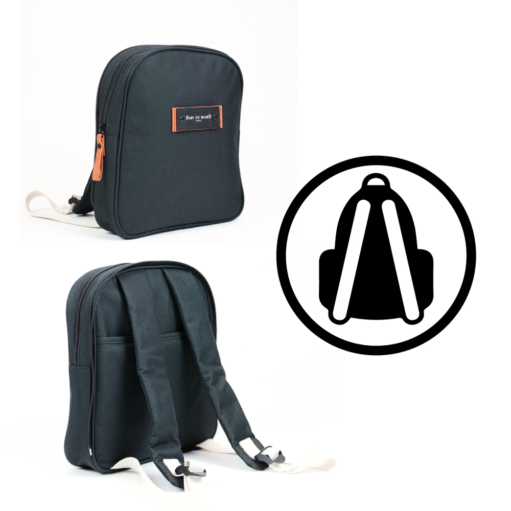 Geanta de Infasat Baby On Board - Square Duo Black
