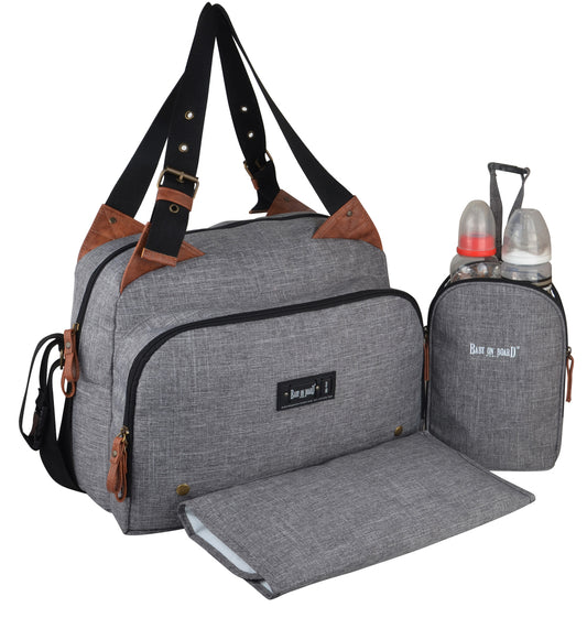 Geanta de Infasat Baby On Board - Titou City Grey
