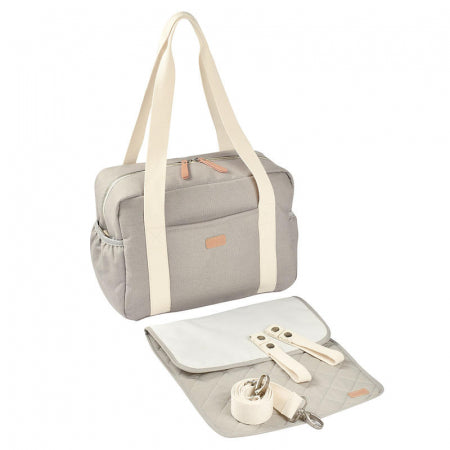 Geanta de infasat Beaba Paris Pearl Grey - buzunar termoizolant