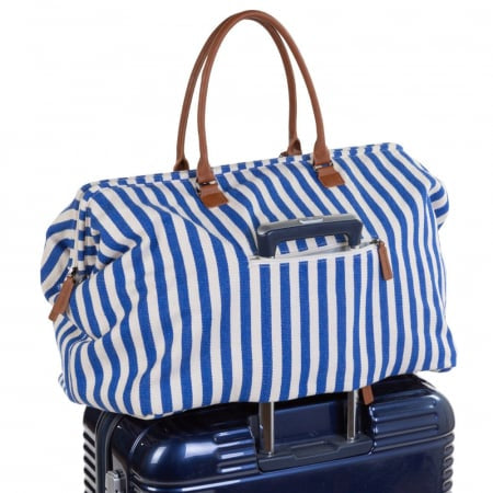 Geanta de infasat Childhome Mommy Bag Albastru Alb