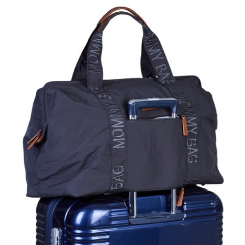 Geanta de infasat Childhome Mommy Bag Signature Urban Dark Grey