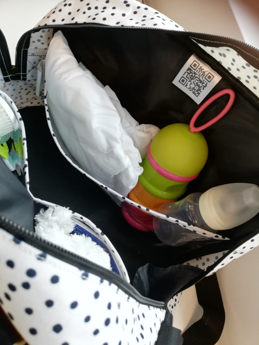 Geanta Infasat Bebelusi Baby On Board - Urban Dots