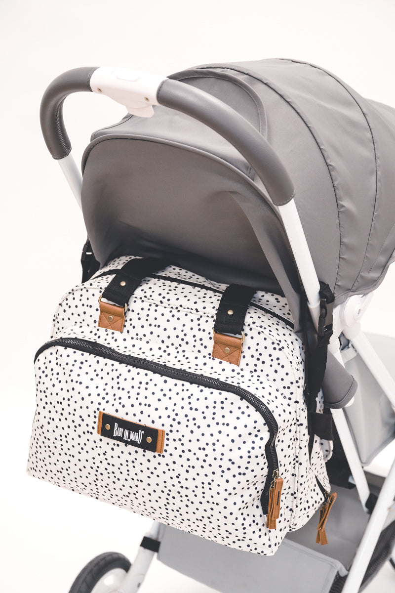 Geanta Infasat Bebelusi Baby On Board - Urban Dots