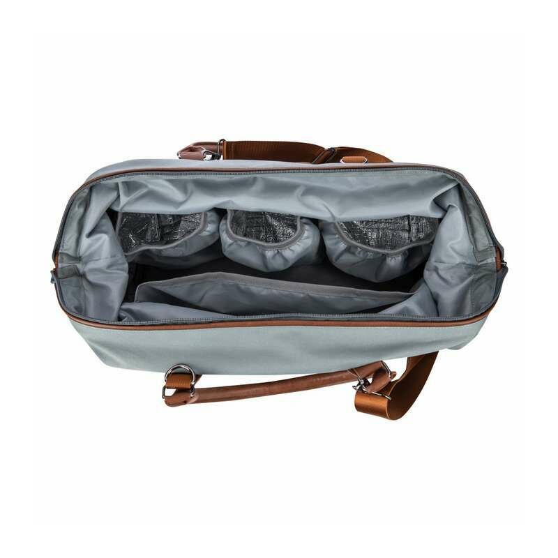 Geanta mamici, FreeON, Spatioasa si practica, Cu multiple buzunare, Include si 2 genti mai mici, utile pentru lucrurile bebelusului, Blue