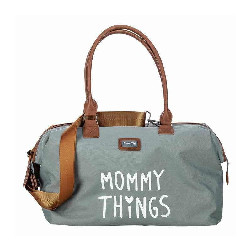 Geanta mamici, FreeON, Spatioasa si practica, Cu multiple buzunare, Include si 2 genti mai mici, utile pentru lucrurile bebelusului, Blue