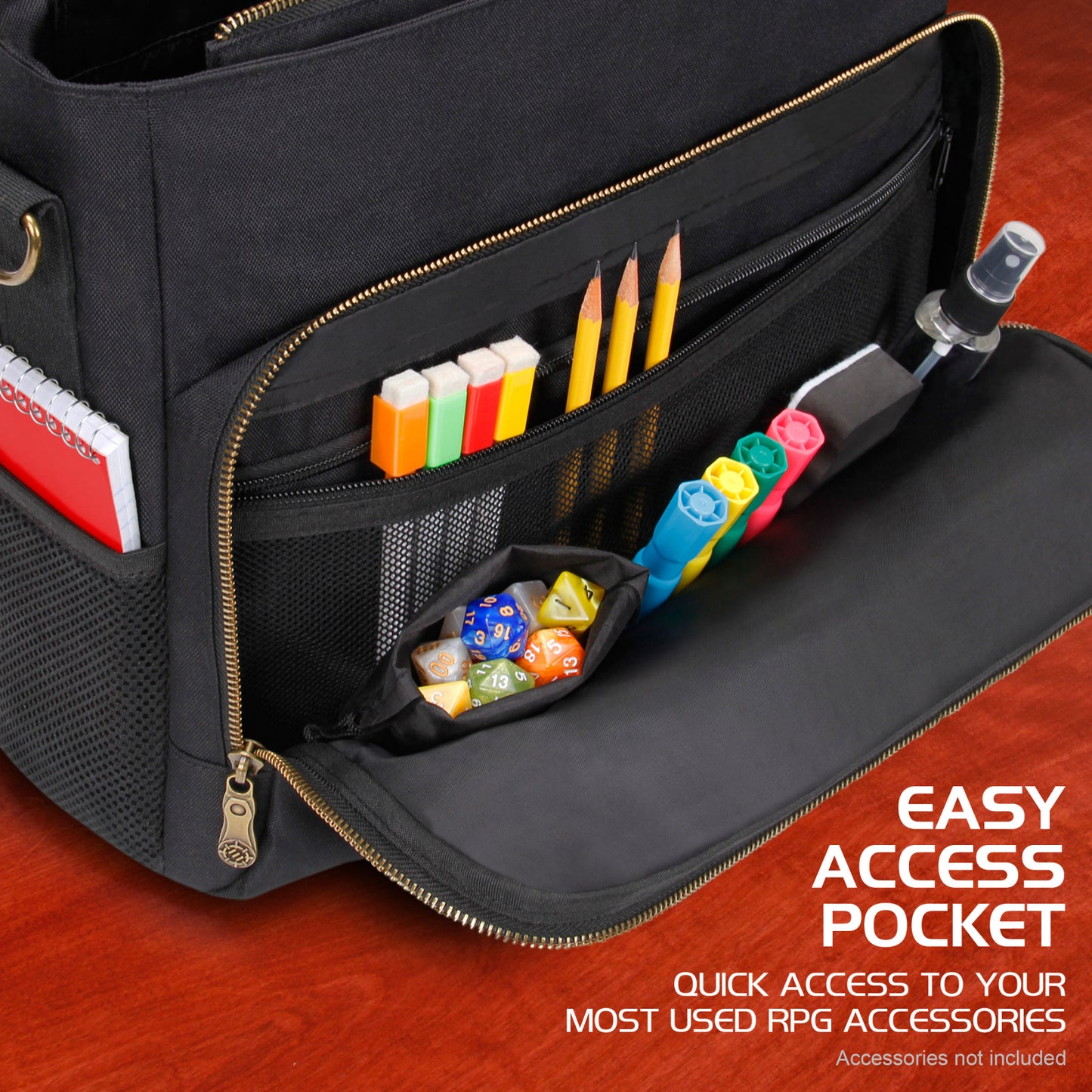 Geantă Messenger RPG Ancient Bronze - Dungeon Master's Bag | ENHANCE Gaming