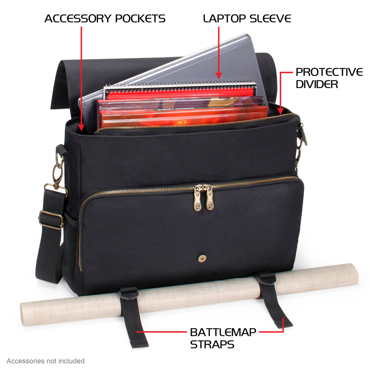 Geantă Messenger RPG Ancient Bronze - Dungeon Master's Bag | ENHANCE Gaming