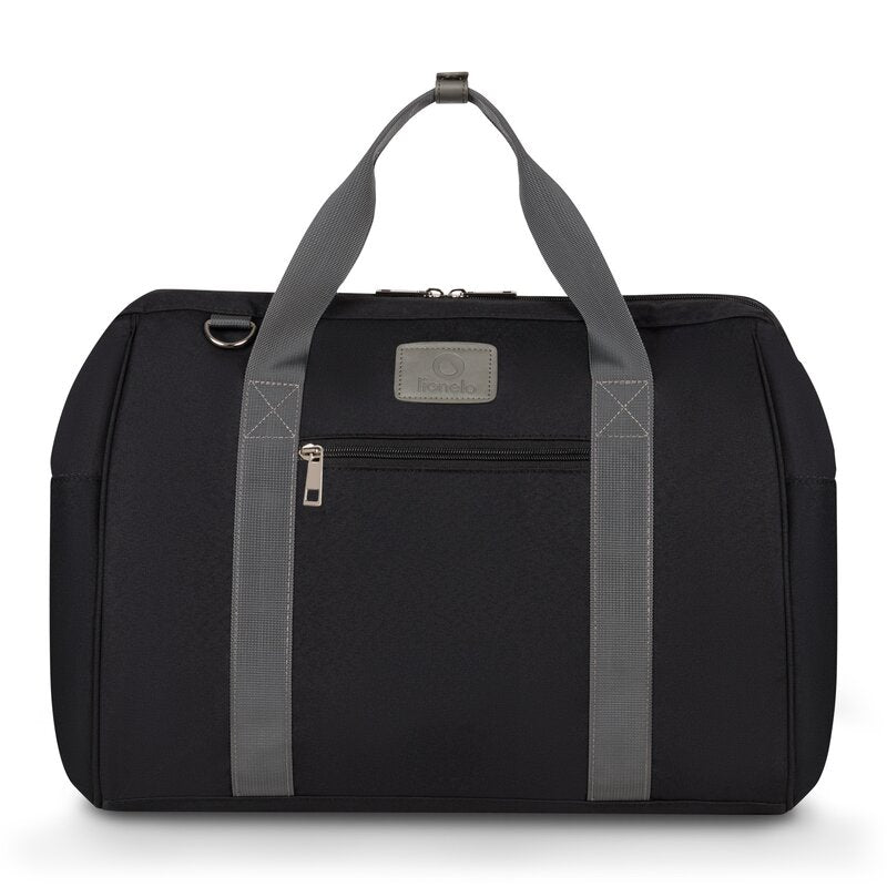 Geanta pentru mamici Lionelo Ida Negru – geanta din lateral