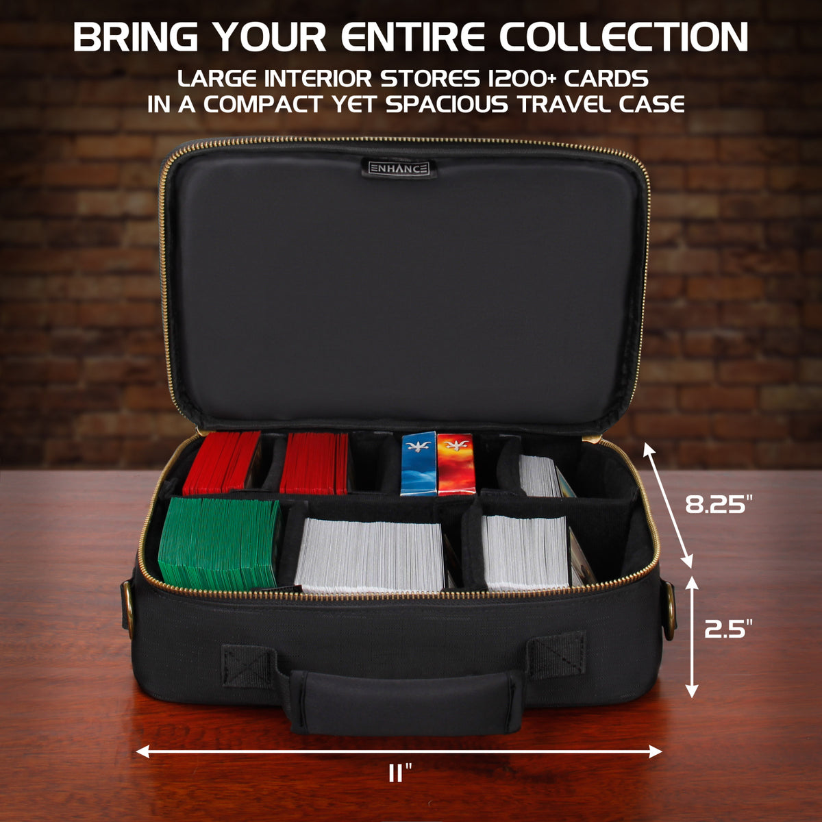 Geantă TCG Essentials Ancient Bronze - Capacitate 1200+ Cărți | ENHANCE Gaming
