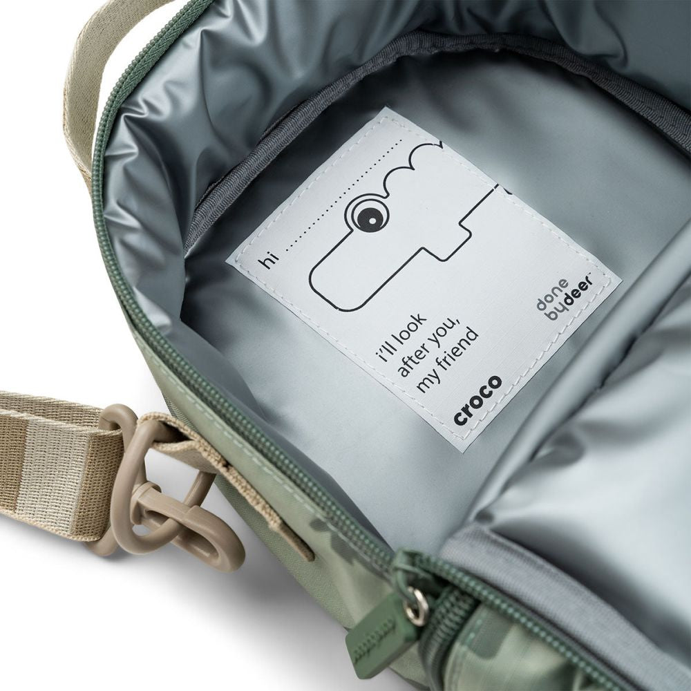 Geanta Termica pentru Pranz Done by Deer Croco Green