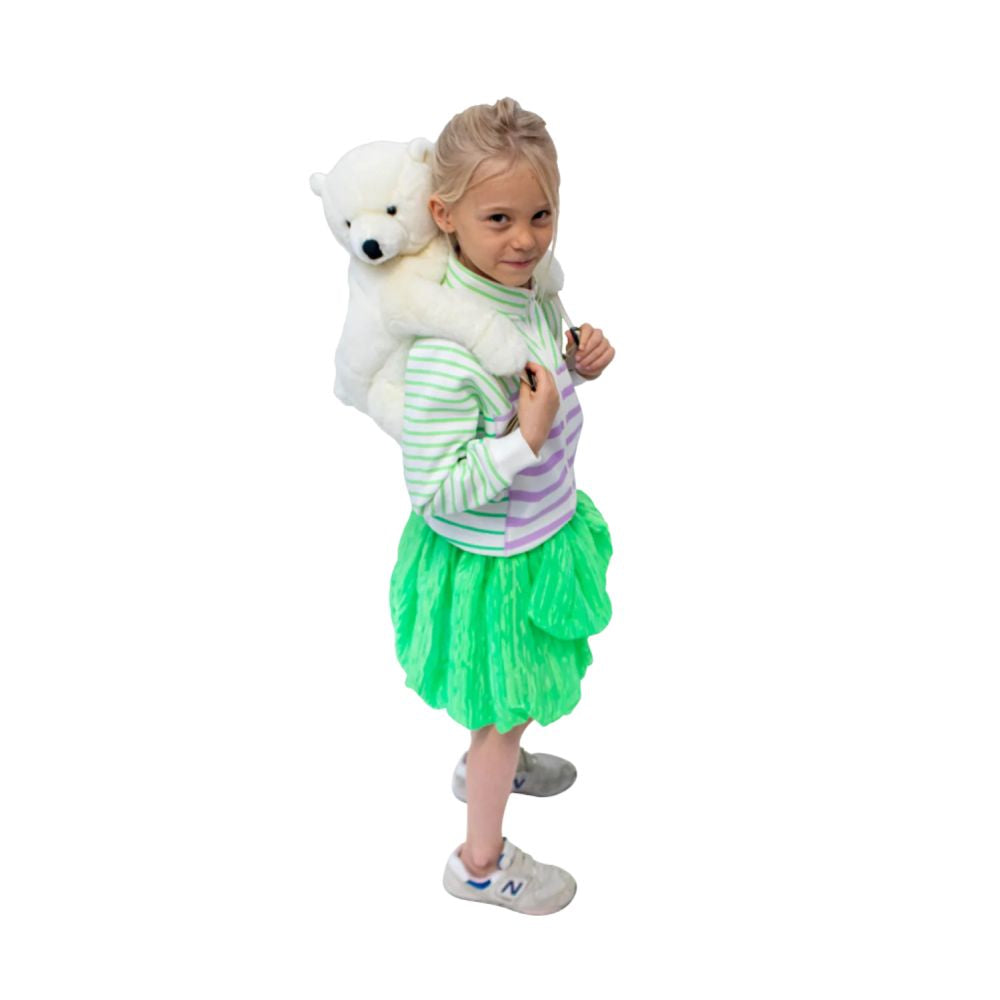 Ghiozdan Wild & Soft - Urs Polar din Plus
