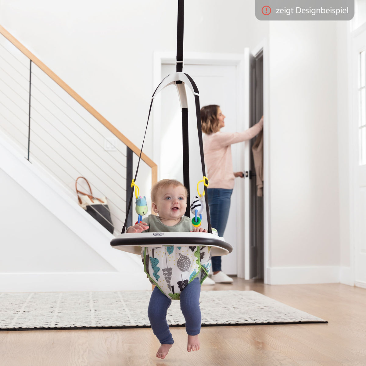 Premergator Graco Bumper Jumper Up Away Sistem Siguranta Jucarii Interactive