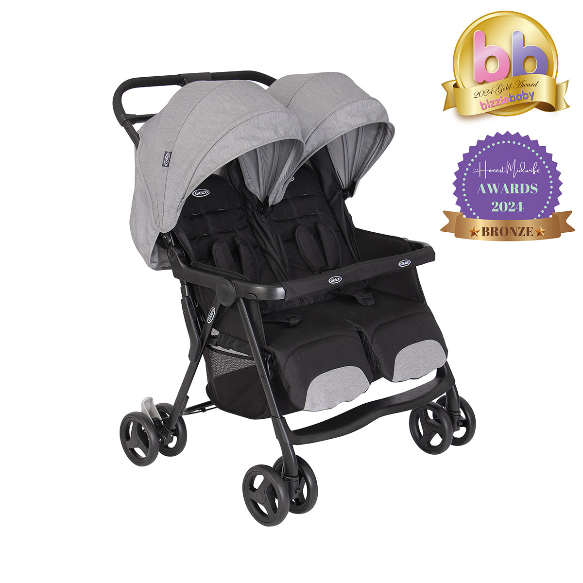 Graco - Carucior de gemeni DuoRider Steeple Gray