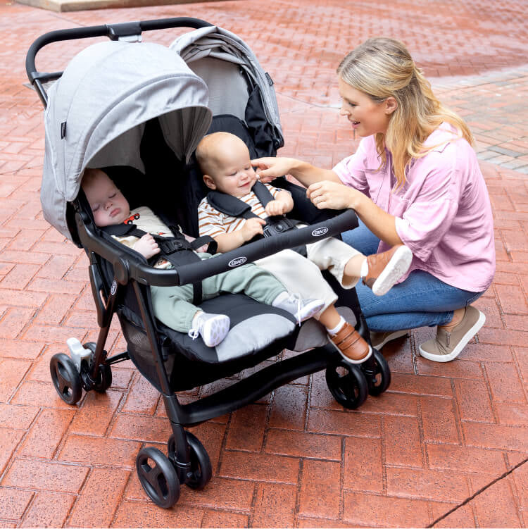 Graco - Carucior de gemeni DuoRider Steeple Gray