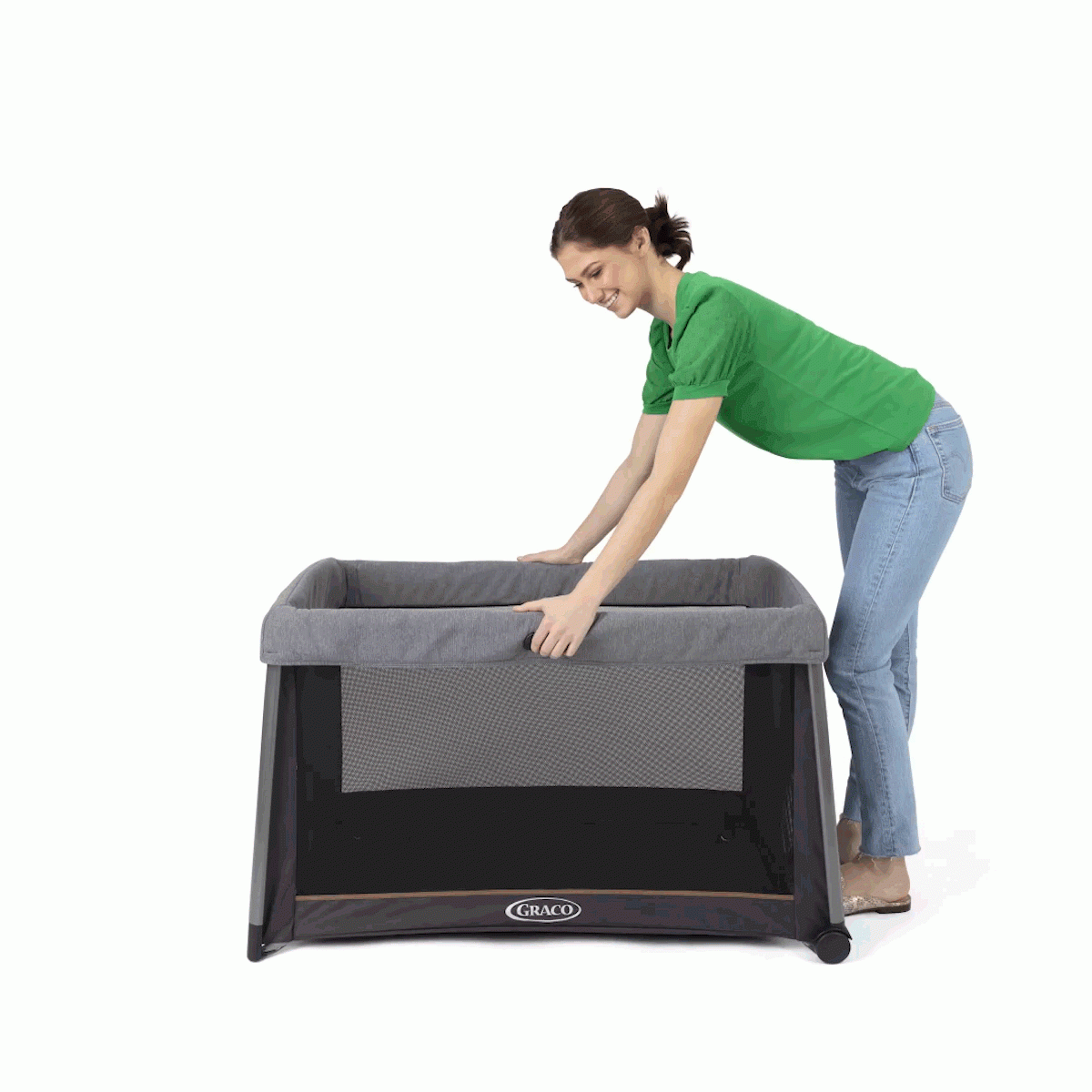 Graco - Patut de calatorie 3 in 1 transformabil in tarc FoldLite LX, Midnight